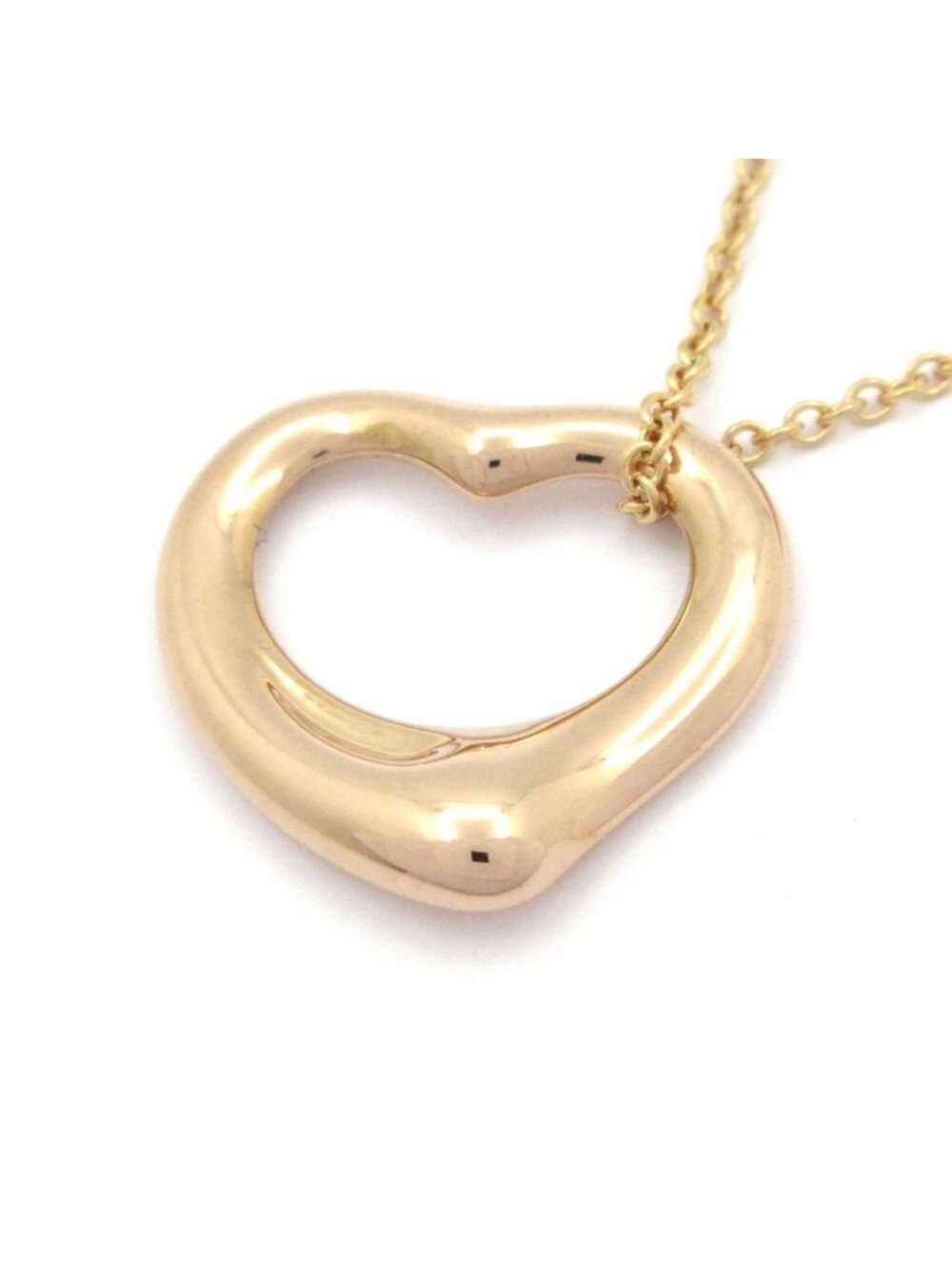 Tiffany & Co Necklace Open Heart 18k Pink Gold
